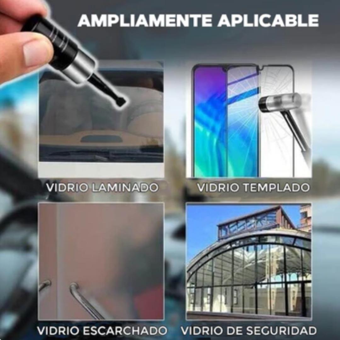 Kit Reparador de cristales VidrioFix® – Repara parabrisas, pantallas y espejos al instante.