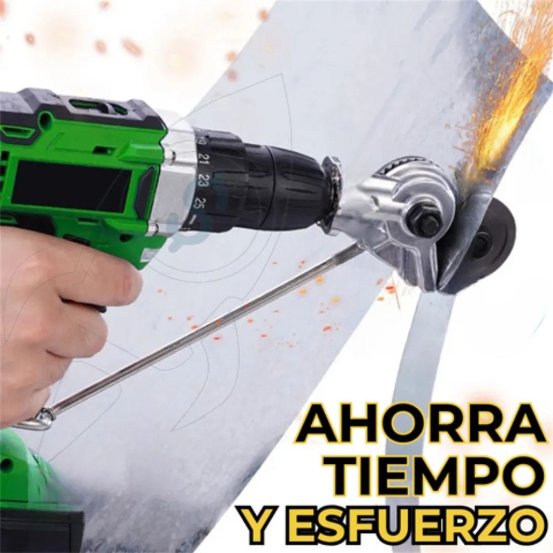 Transforma tu Taladro en un Cortador Profesional de Metal con el Adaptador MetalCut® – 🎁 Incluye Guia de corte gratis