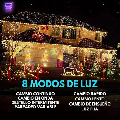 Ahorra luz y decora tu hogar ✨ | Luces DecoLuz Solar® 40 mts | 🎁 Paga 1 y llévate 2 → ¡Solo por tiempo limitado!