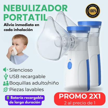 Alivio rápido y profesional para todos 💙 | Nebulizador Portátil® | PROMO 2x1