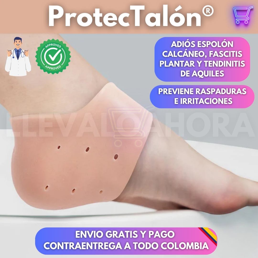 ProtecTalón® | Alivia el dolor, protege tus pies y camina con total comodidad (¡Incluye un par de protectores!) ✨