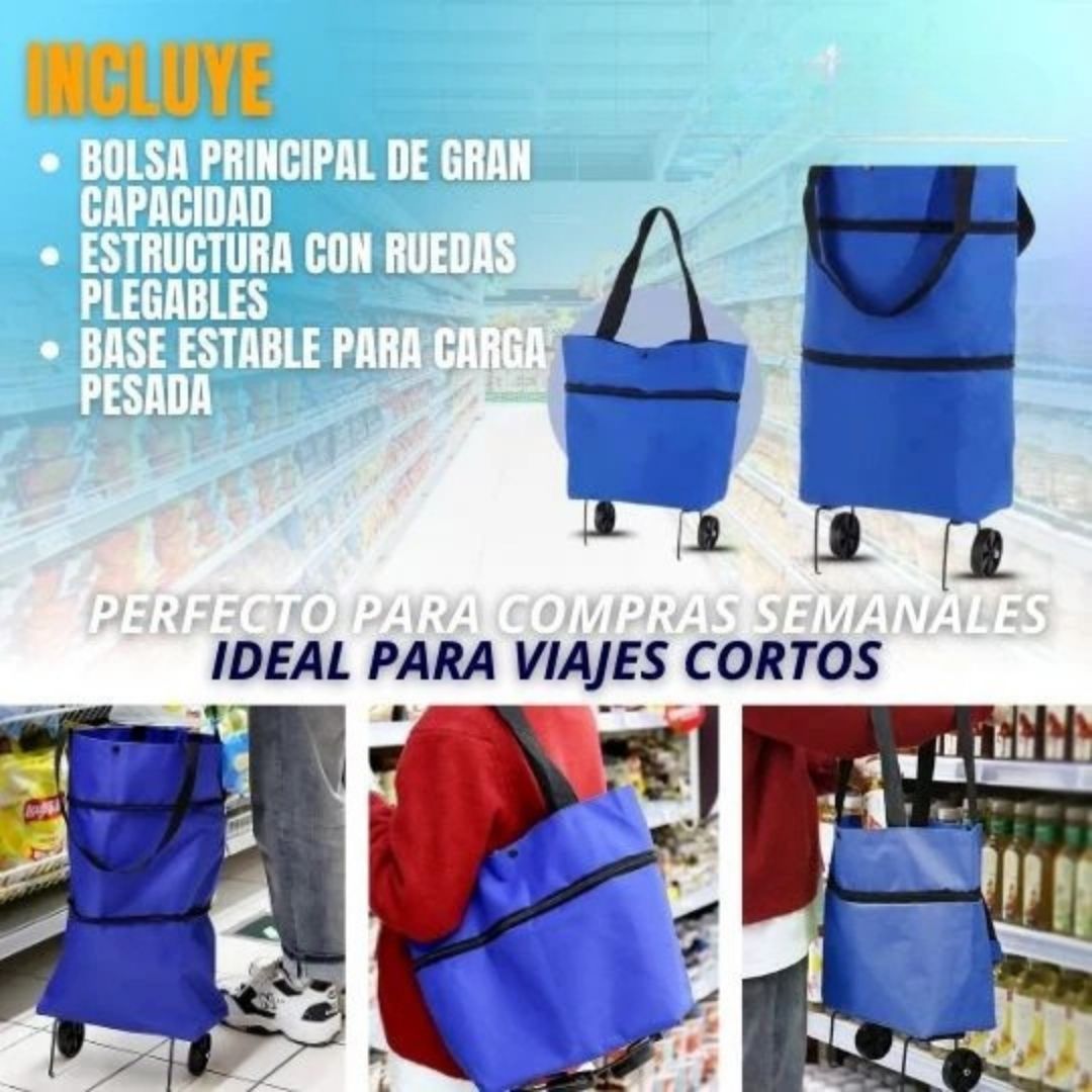 ✨ Transporta más con menos esfuerzo | Carrito Plegable MercaFlash®