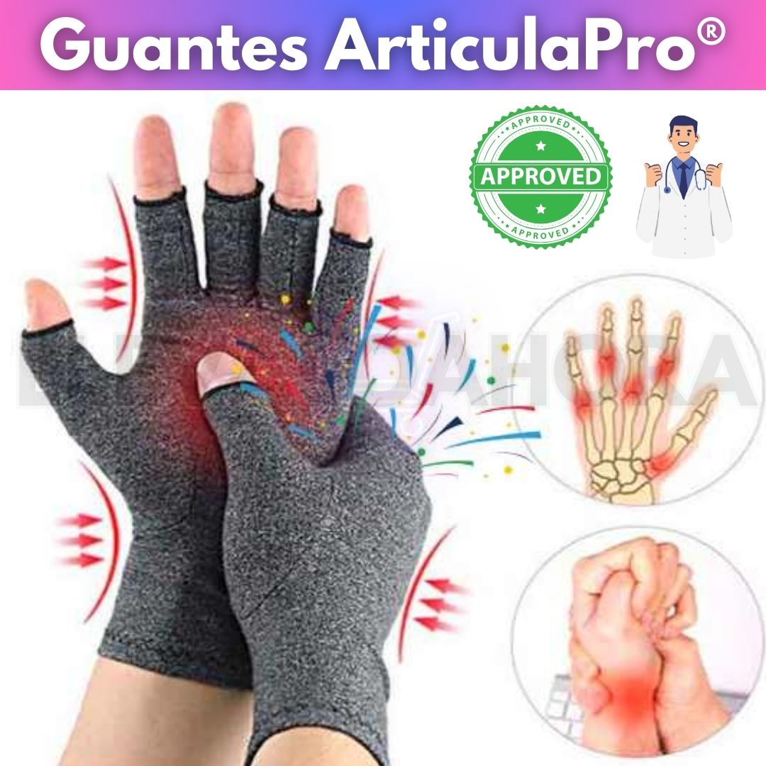 Alivio comprobado para artritis y túnel carpiano | Guantes de compresión ArticulaPro®