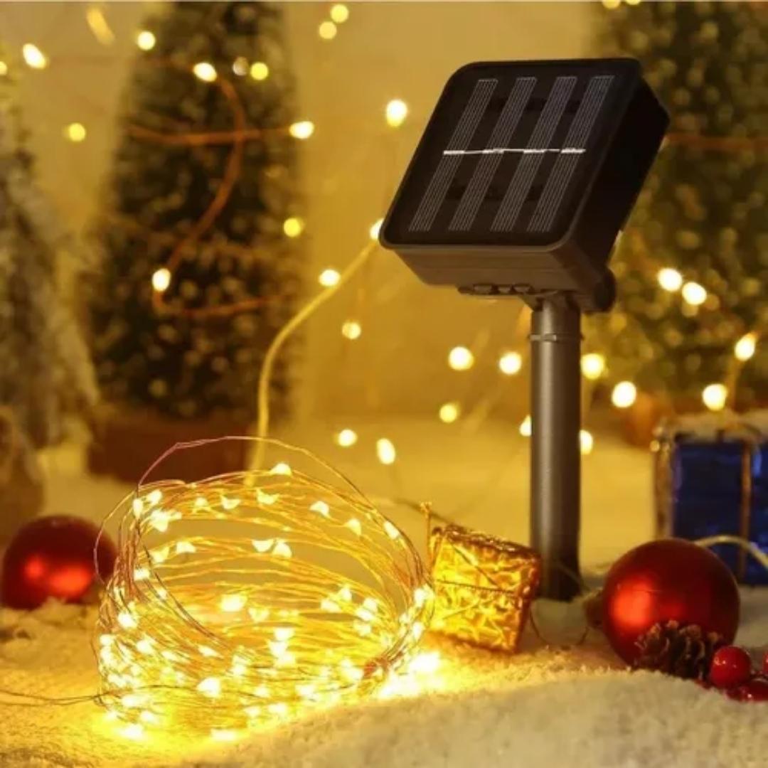 Ahorra luz y decora tu hogar ✨ | Luces DecoLuz Solar® 40 mts | 🎁 Paga 1 y llévate 2 → ¡Solo por tiempo limitado!