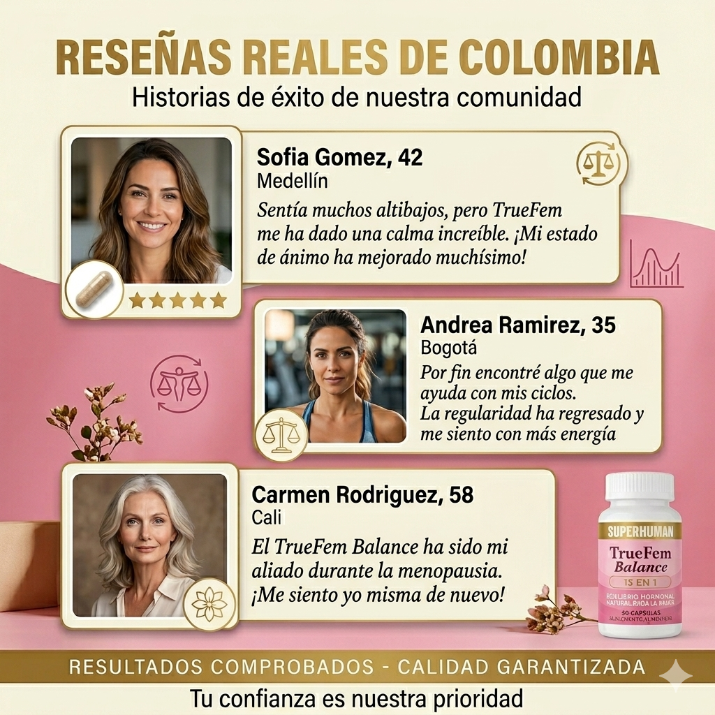 Equilibrio hormonal natural | True Fem Balance 13 en 1™ | Envío Gratis + 2 Obsequios Gratis