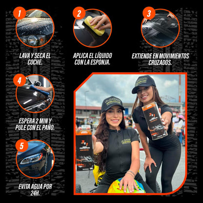 ⭐ Brillo Extremo y Protección Total con Addio Premium Wax ® 120 ml — Incluye Paño Premium y Esponja GRATIS