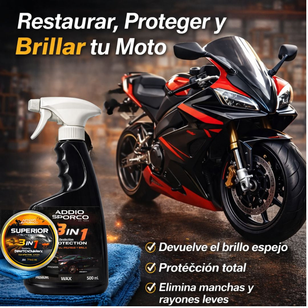 ⭐ Brillo Extremo y Protección Total – Addio Premium Wax® 500 ml + Kit GRATIS